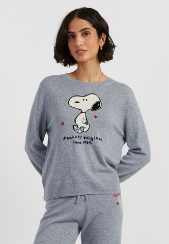 Chinti & Parker Svetr 'Snoopy Original' – šedá: přední strana
