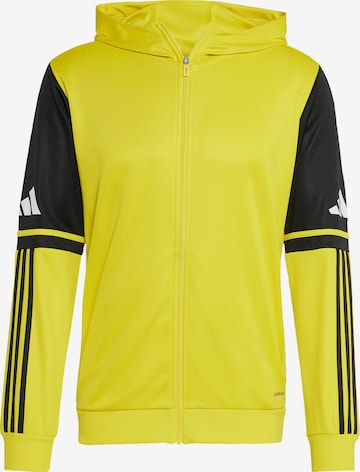 ADIDAS PERFORMANCE Sportsweatjacke in Gelb: Vorderseite