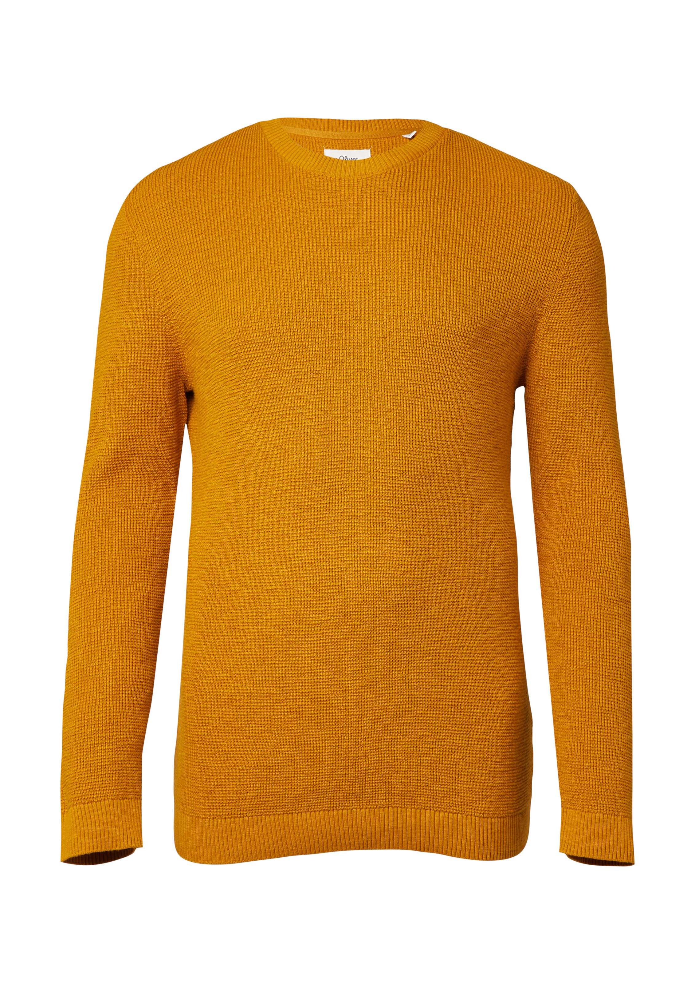 s.Oliver Men Big Sizes Pullover in Gelb: Vorderseite