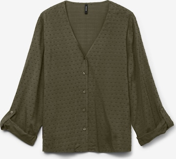 Chemisier 'SNRonja' VERO MODA en vert : devant