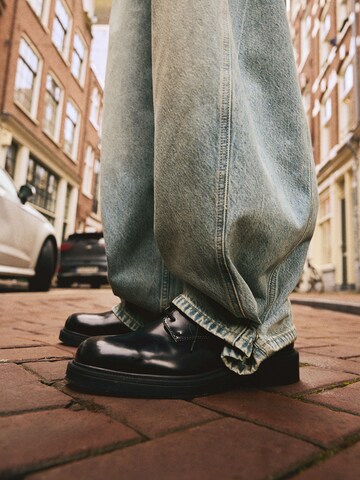 Barrel Jean Bershka en bleu