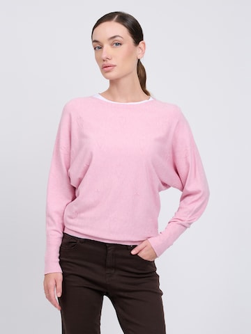 Pullover di Influencer in rosa: frontale