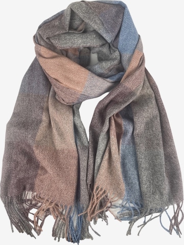 Kumixi Oversizeschal in Braun: Vorderseite