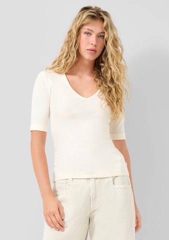 QS Shirt in Beige: front