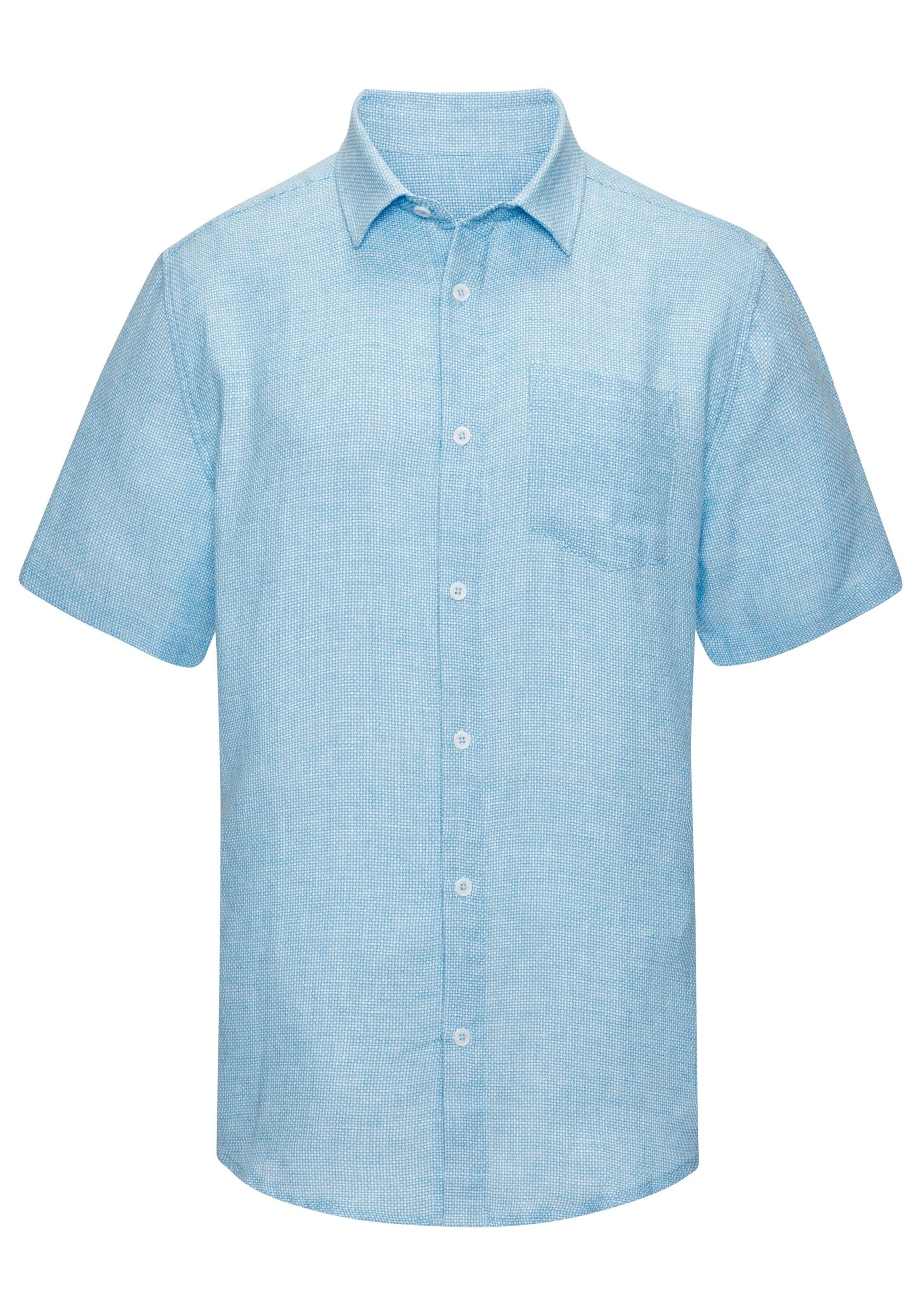 JOHN DEVIN Regular fit Button Up Shirt in Blue: front