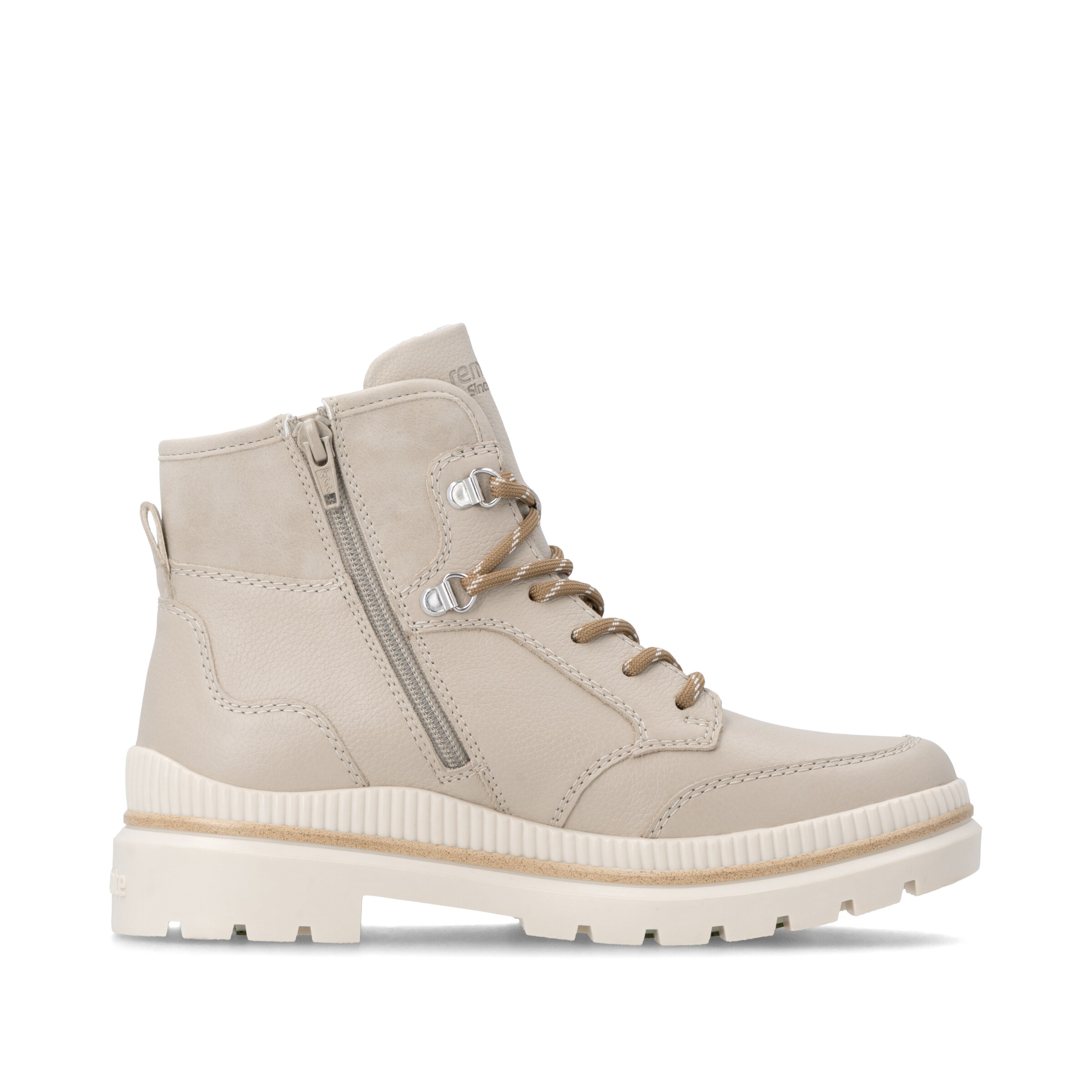 REMONTE Schnürstiefelette in Beige