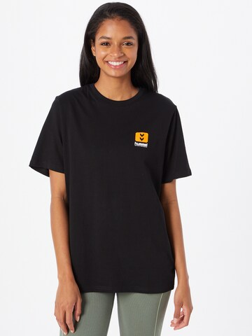 T-shirt fonctionnel Hummel en noir : devant