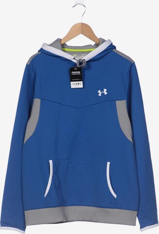 UNDER ARMOUR Sweatshirt & Zip-Up Hoodie in L in Blue: front