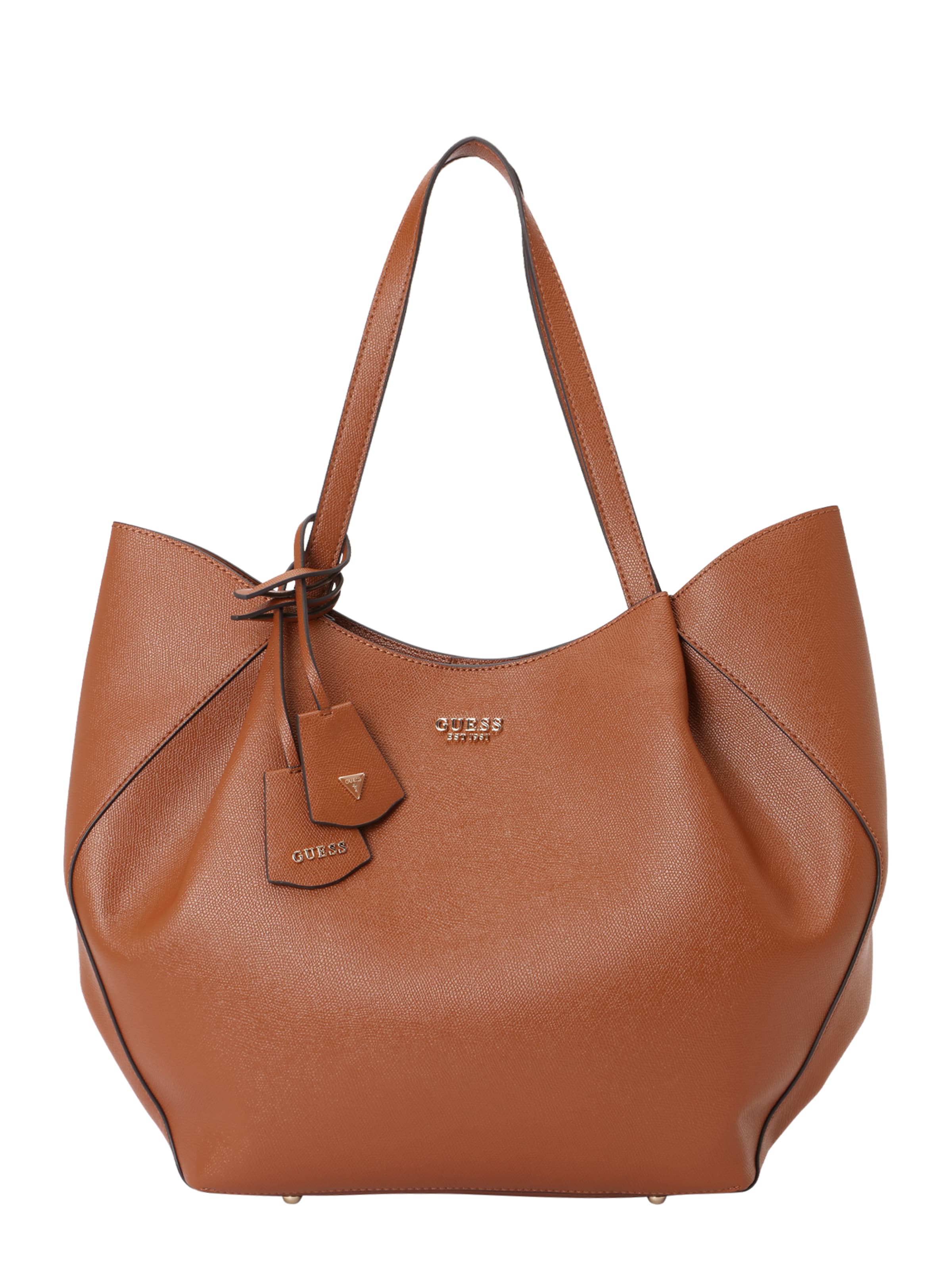 Cabas 'AMORETTE 2 IN 1 TOTE' GUESS en marron : devant