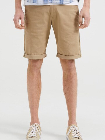 WE Fashion Slimfit Shorts in Beige