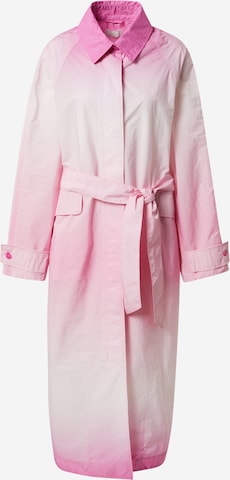 LeGer Premium Ανοιξιάτικο και φθινοπωρινό παλτό 'Giovanna' σε ροζ: μπροστά
