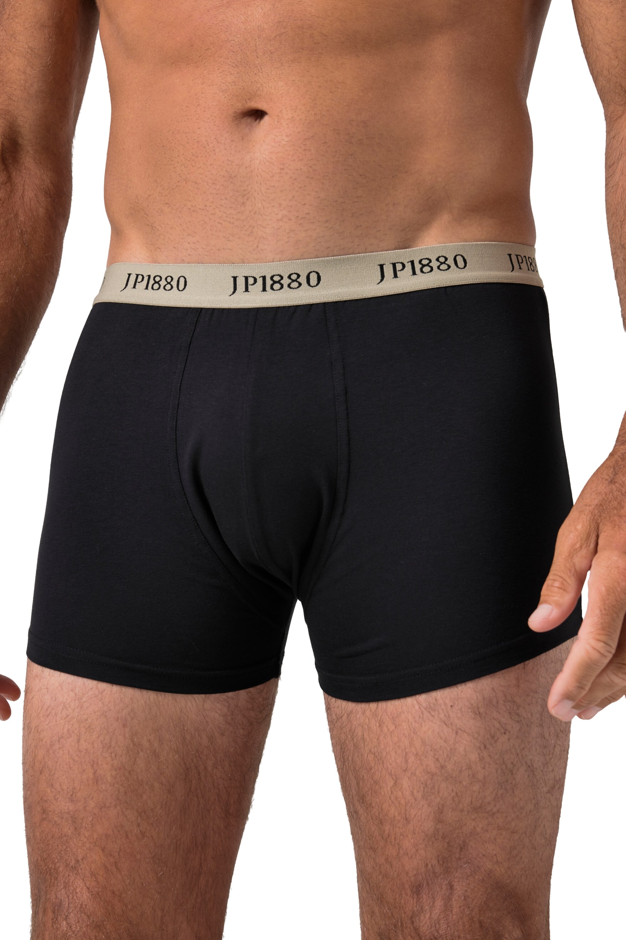JP1880 Boxershorts in Schwarz: Vorderseite