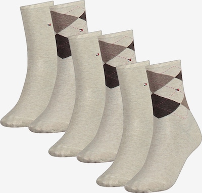 TOMMY HILFIGER Socken in beige / braun / dunkelbraun, Produktansicht