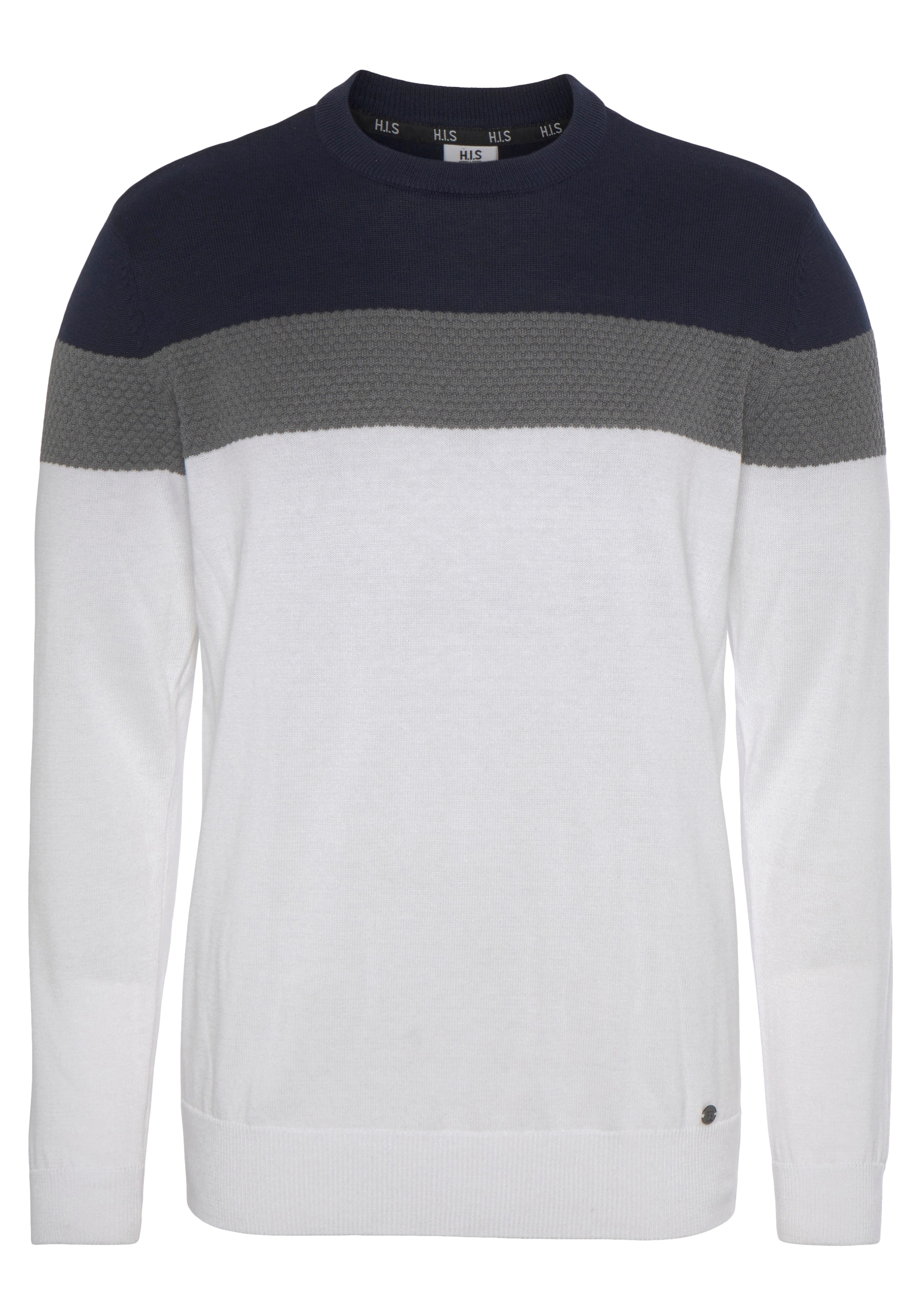 H.I.S Pullover in Weiß: Vorderseite