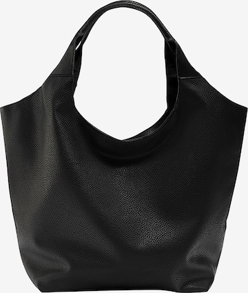 Pull&Bear Nakupovalna torba | črna barva: sprednja stran