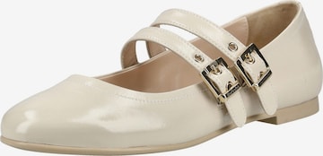 Ballerina con cinturino di Nero Giardini in beige: frontale