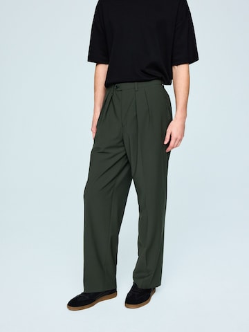 Next Loosefit Pantalon in Groen: voorkant