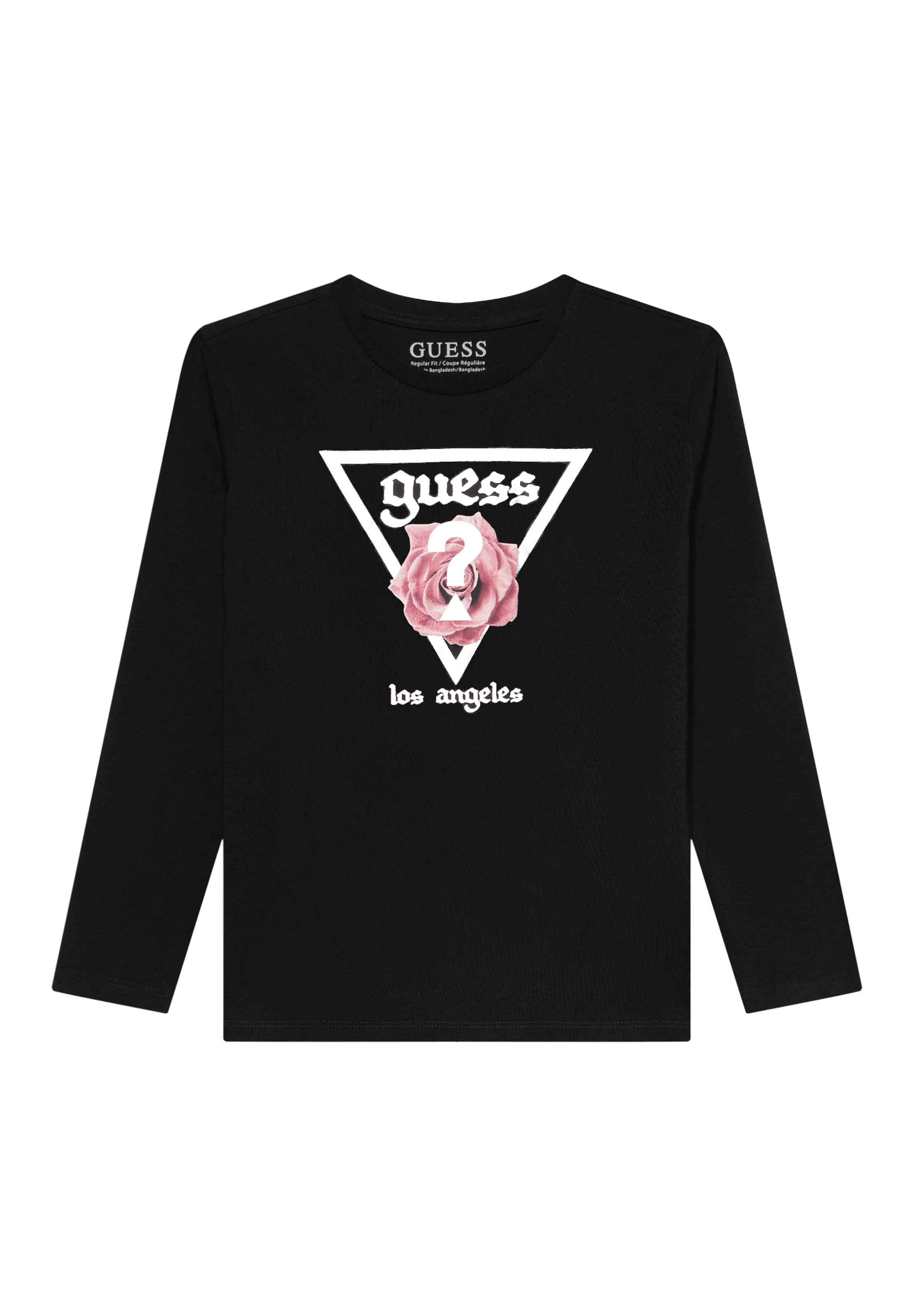 T-Shirt GUESS en noir : devant