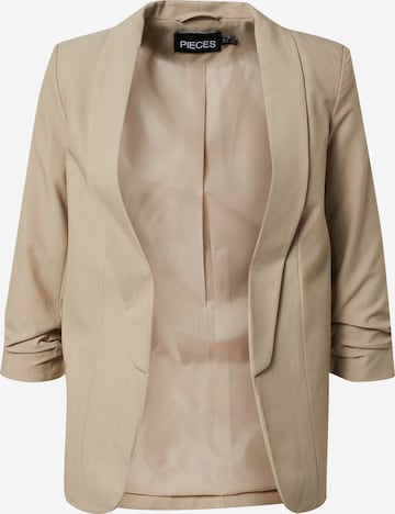 Pieces Petite Blazer 'PCBOSELLA' i beige: forside