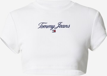 Tommy Jeans Shirt in Wit: voorkant