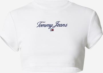 Tommy Jeans قميص بلون أبيض: الأمام