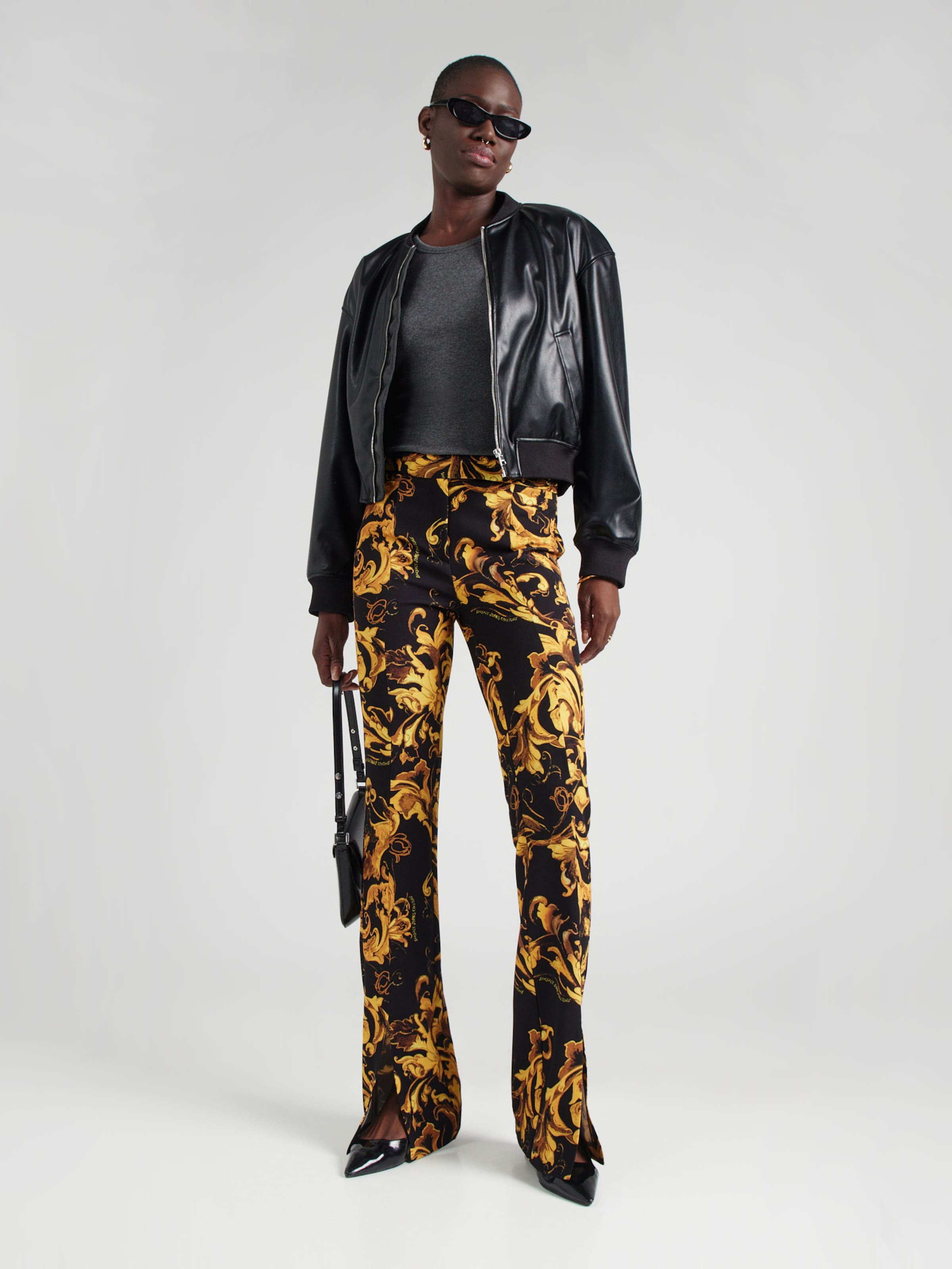 Versace Jeans Couture Flared Pants in Black | ABOUT YOU
