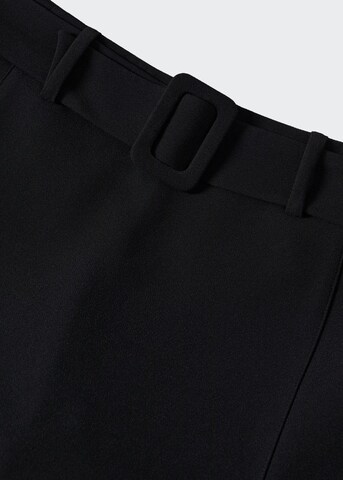 MANGO Regular Pants in Black