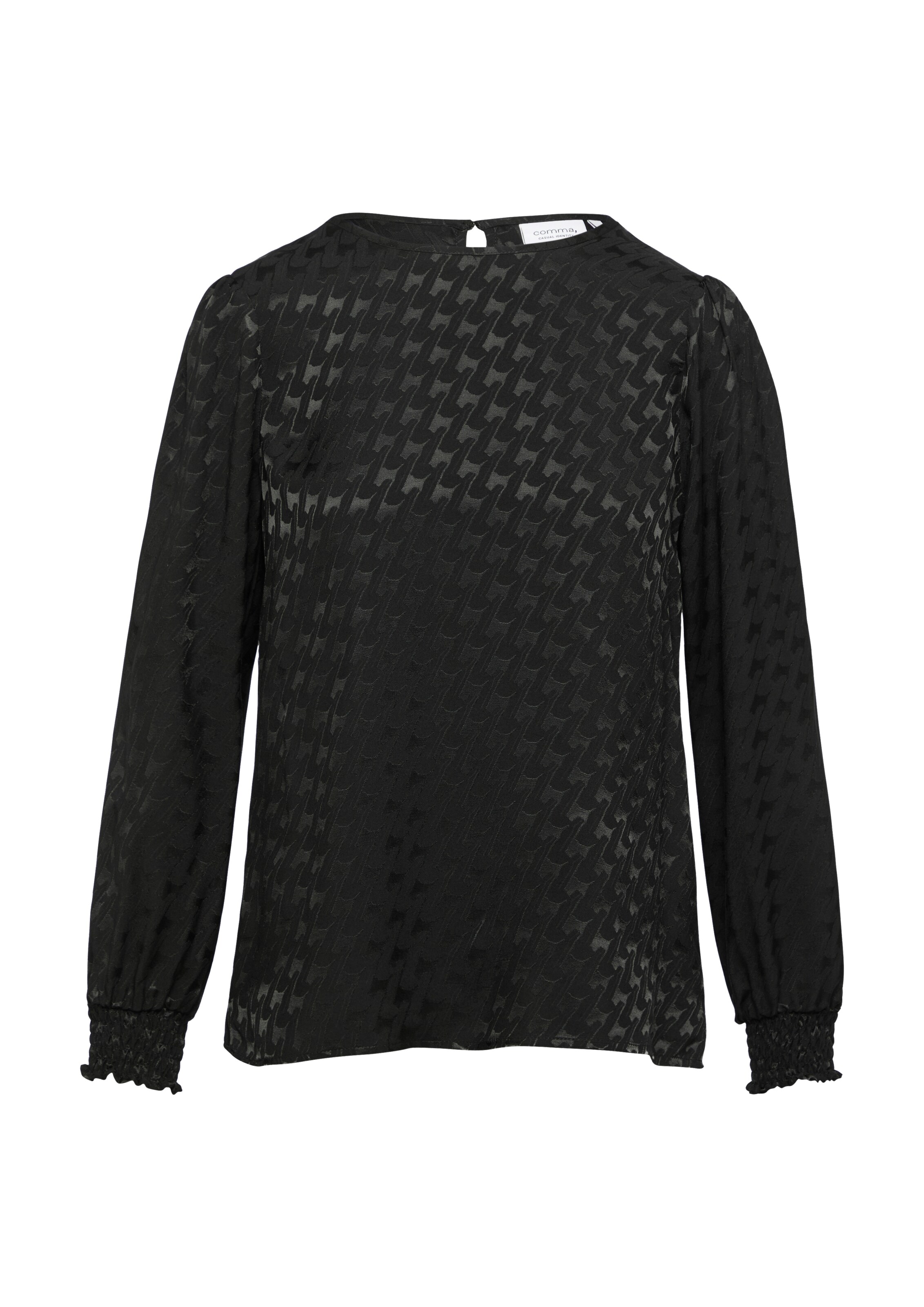 comma casual identity Bluse in Schwarz: Vorderseite