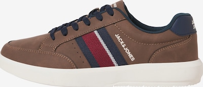 40 dydžio Sportbačiai be auliuko 'JFWJOHNSON' iš JACK & JONES, spalva – tamsiai mėlyna / ruda / raudona / balta, Prekių apžvalga