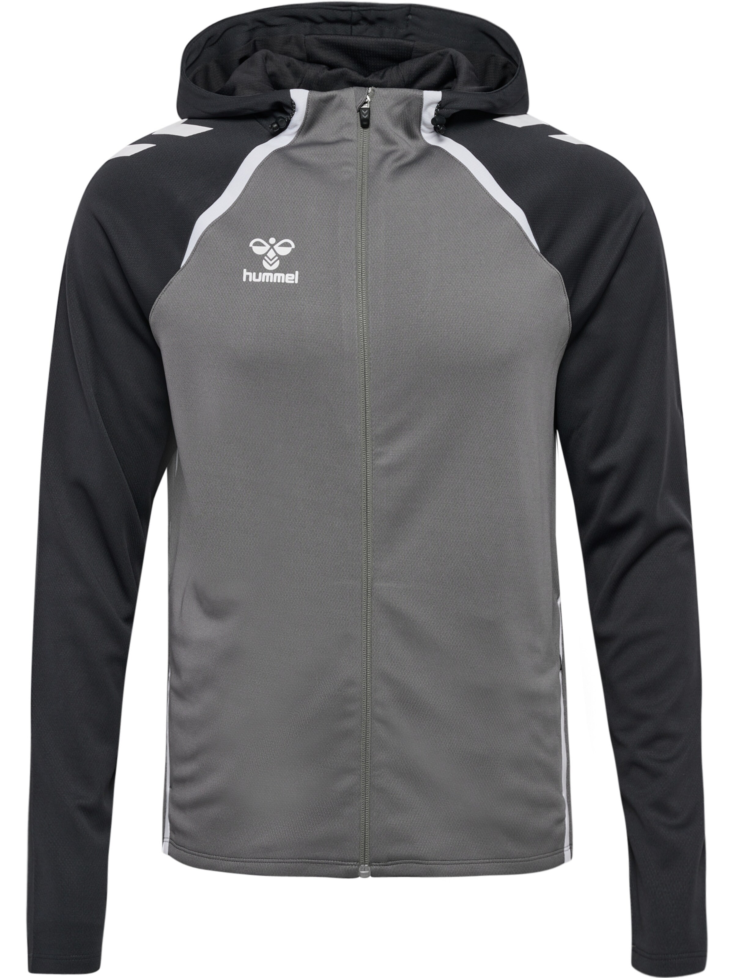 Hummel Sportsweatjacke 'Lead 2.0' in Grau: Vorderseite