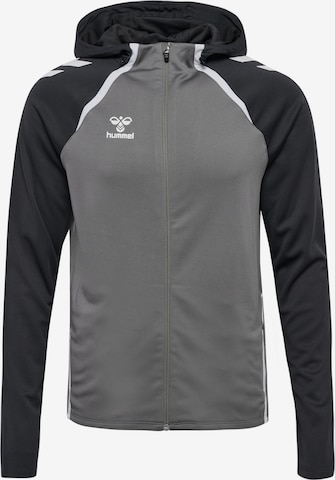 Hummel Sportsweatjacke 'Lead 2.0' in Grau: Vorderseite