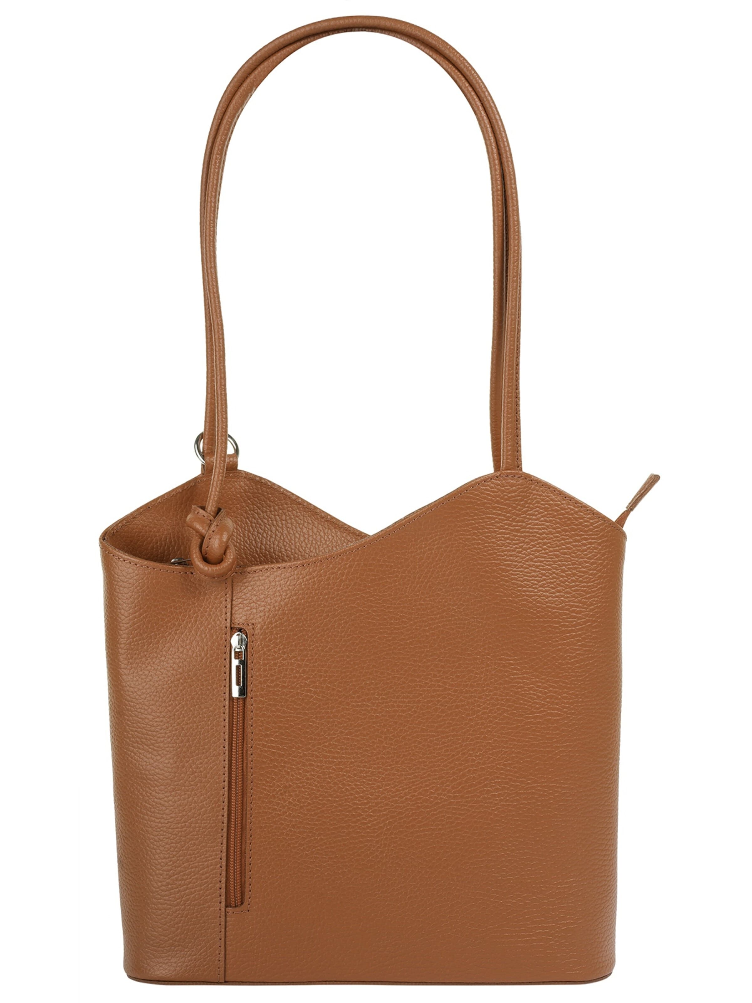 Sac à dos Cluty en marron : devant