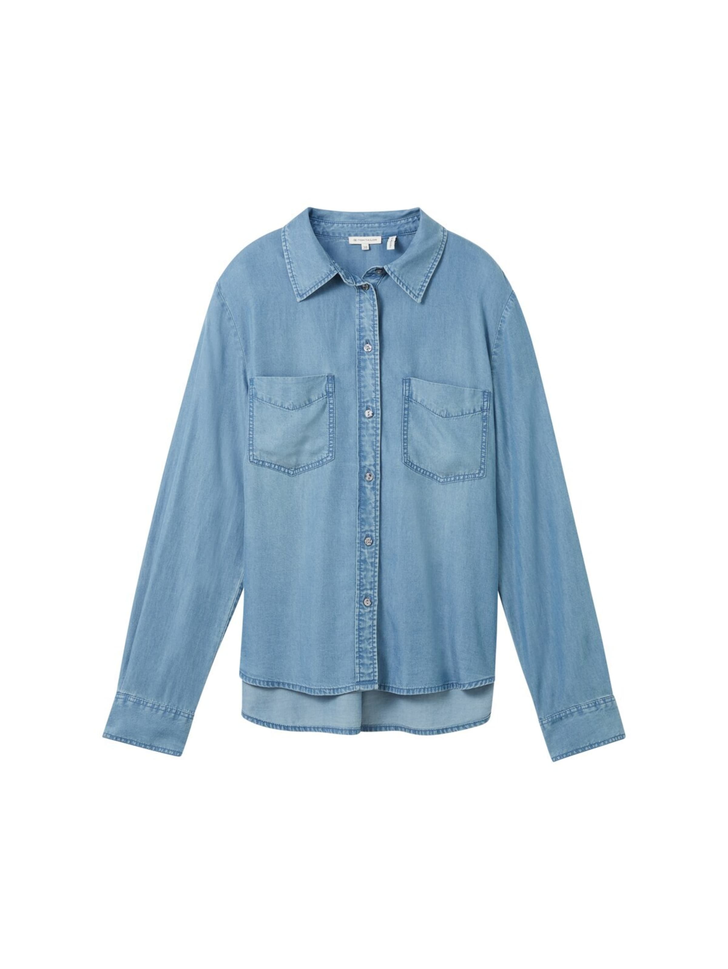 TOM TAILOR Blouse in Blue: front