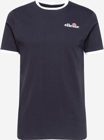 ELLESSE T-Krekls 'Meduno', krāsa - tumši zils / sarkans / balts, Preces skats