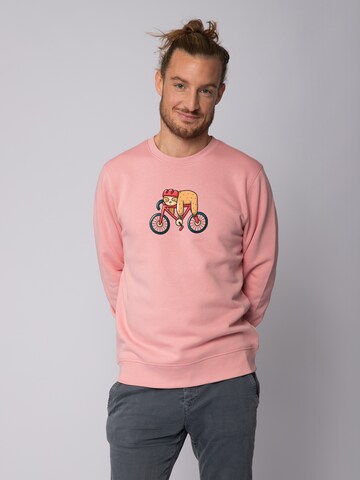 Sweat-shirt ' Sloth ' Watapparel en rose : devant