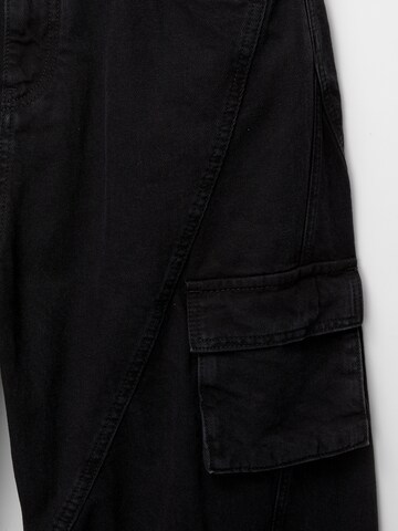 Wide leg Jeans cargo di Pull&Bear in nero