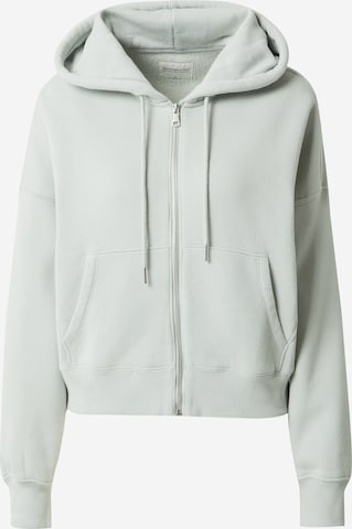 Abercrombie & Fitch Sweat jacket 'SUNDAY' in Green: front