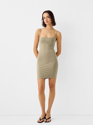 Bershka Summer Dress in Beige