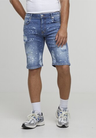 2Y Premium Regular Shorts 'Sylva' in Blau: Vorderseite