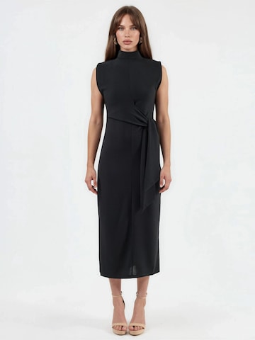 Busem Dress in Black: front