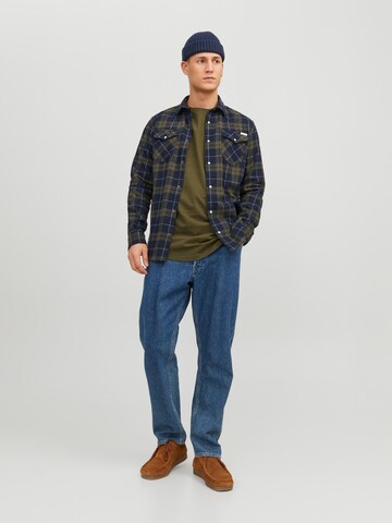 JACK & JONES Úzky strih Košeľa 'Sheridan' - Modrá