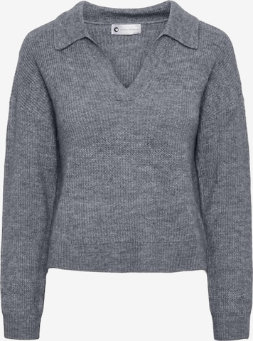 PIECES Pullover 'SILLE' i grå: forside