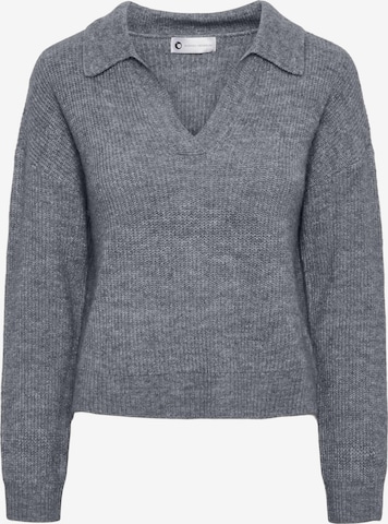 PIECES - Jersey 'SILLE' en gris: frente