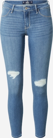 HOLLISTER Skinny Jeans in Blue: front