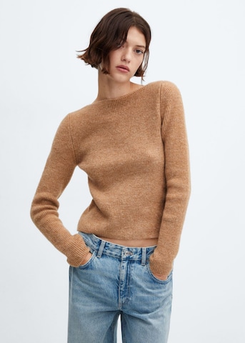 MANGO Sweater 'Rosa' in Brown: front