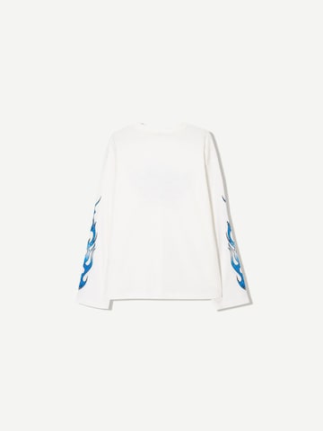 Bershka Majica | bela barva