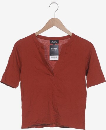 A.P.C. T-Shirt XS in Braun: predná strana