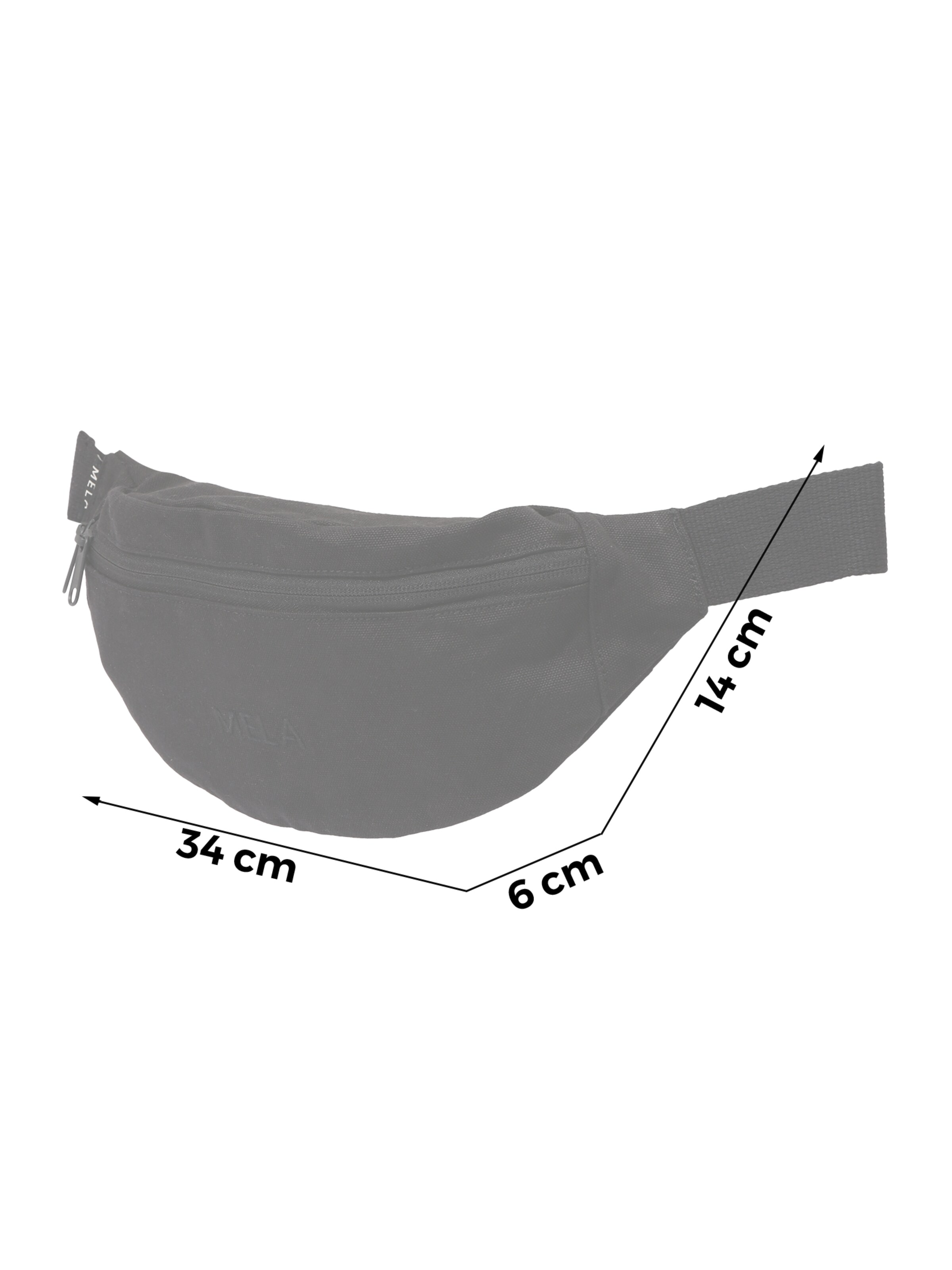 MELA Gürteltasche in Schwarz