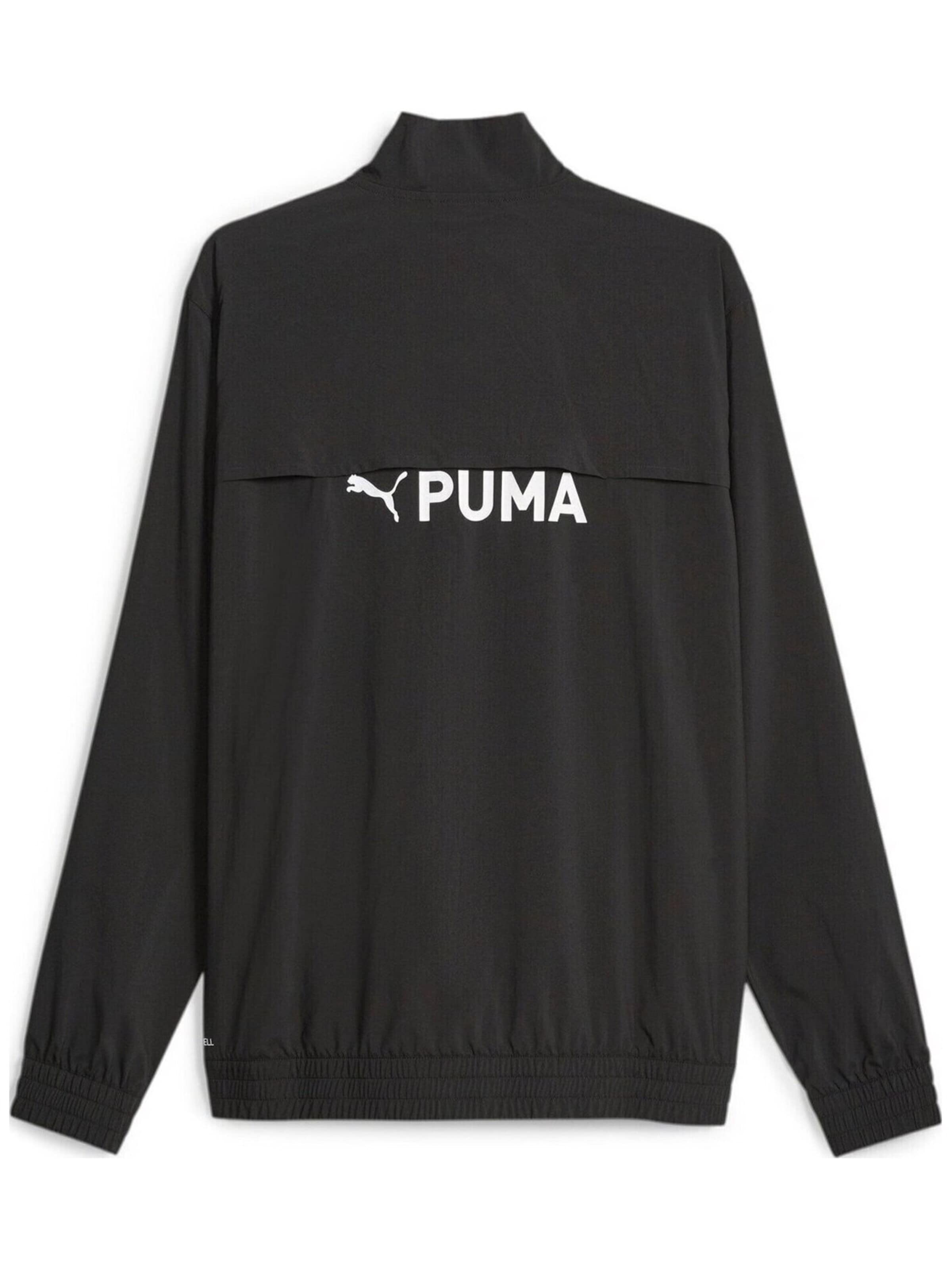 PUMA - Chaqueta deportiva 'Puma Zip-up Tracksuit Jacket Fit Woven' en negro