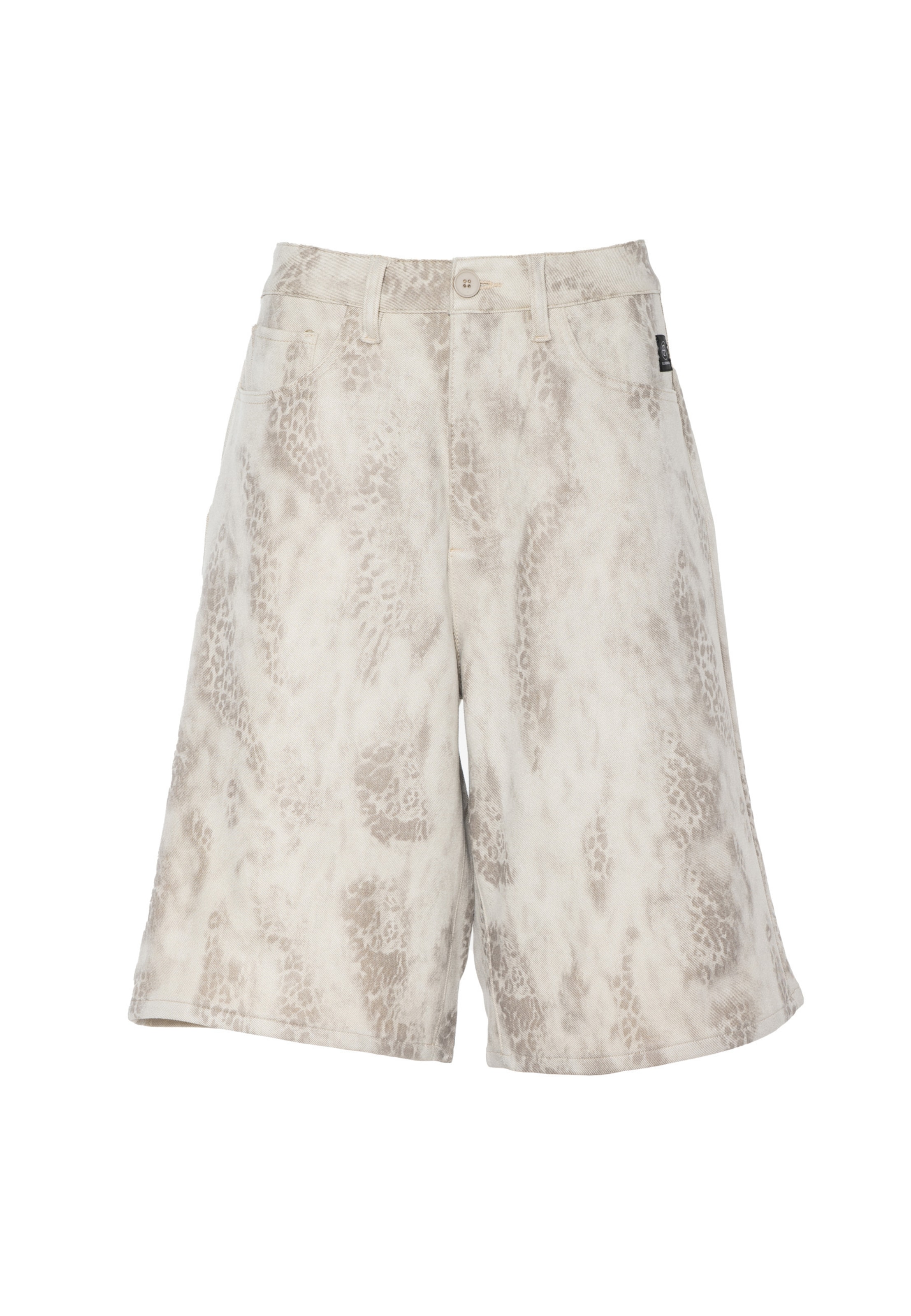 Elias Rumelis Wide leg Broek 'Rudy' in Beige: voorkant